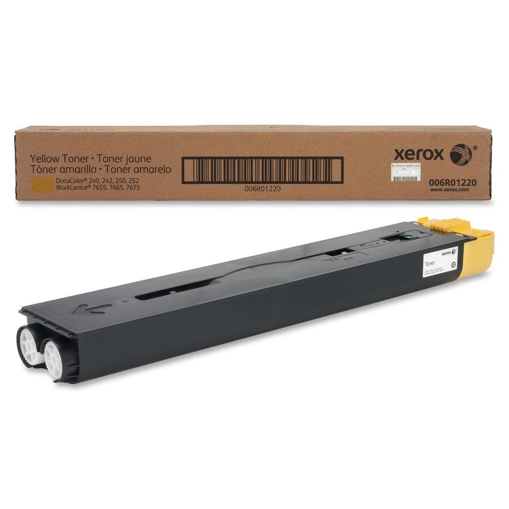 Genuine Xerox 6R1220 Standard-Yield Yellow Toner Cartridge, 006R01220
