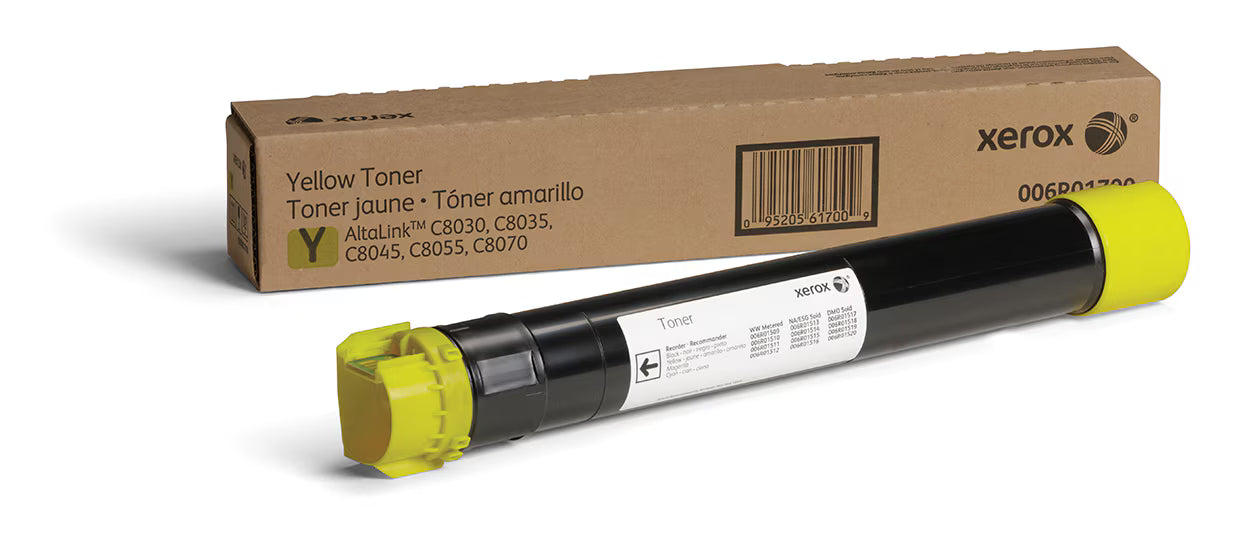 Original Xerox ATLALINK C8030, C8035 Standard Yield Yellow Toner Cartridge, 006R01700