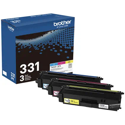 Original Brother TN-331 Standard Yield Multi-Color Toner Cartridge- 3-Pack