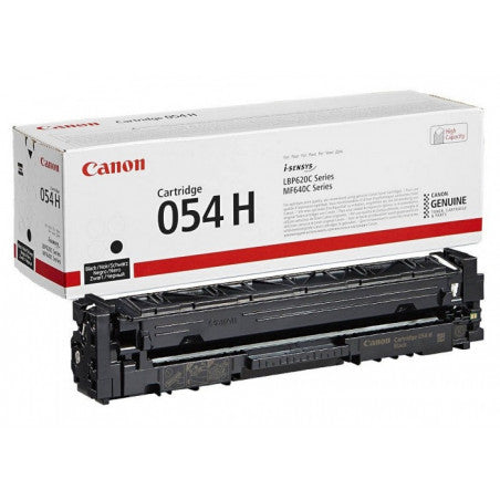 Canon 054H High-Yield Black LaserJet Toner Cartridge, 3028C001