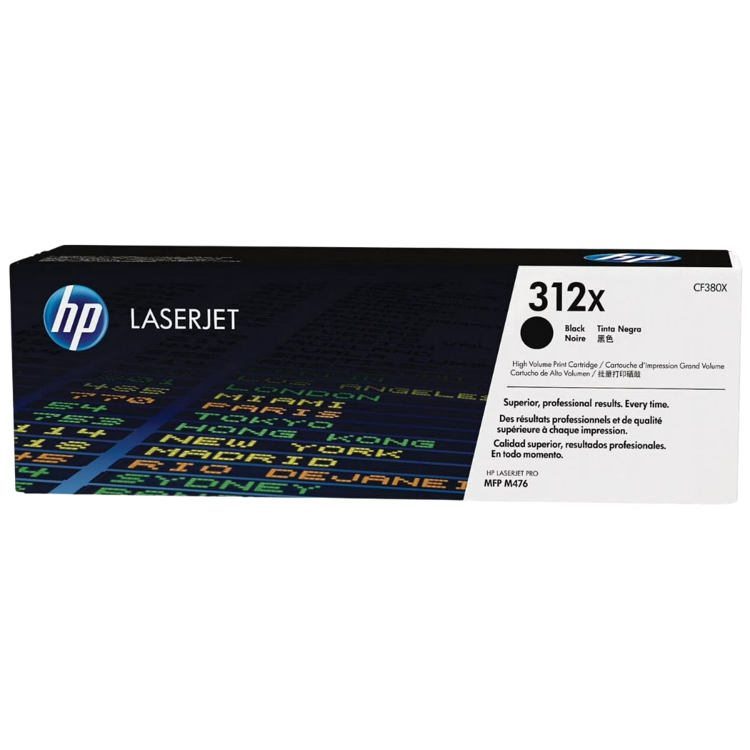 Genuine HP 312X Black High-Yield LaserJet Toner Cartridge, 312X