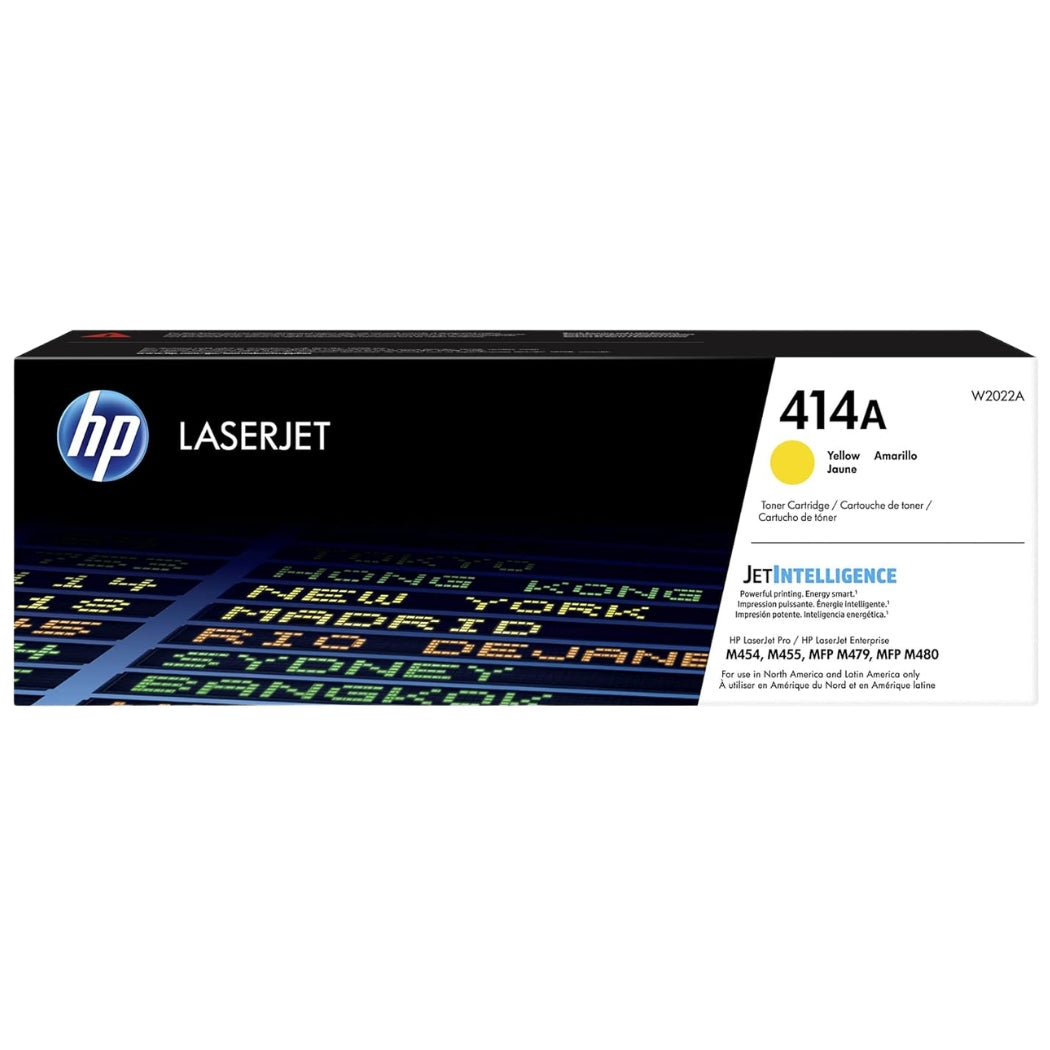 Original HP 414A High Yield Yellow Toner Cartridge, W2022A