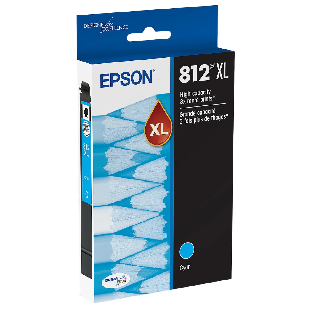 Epson T812XL Cyan High Yield Ink Cartridge (T812XL220-S)