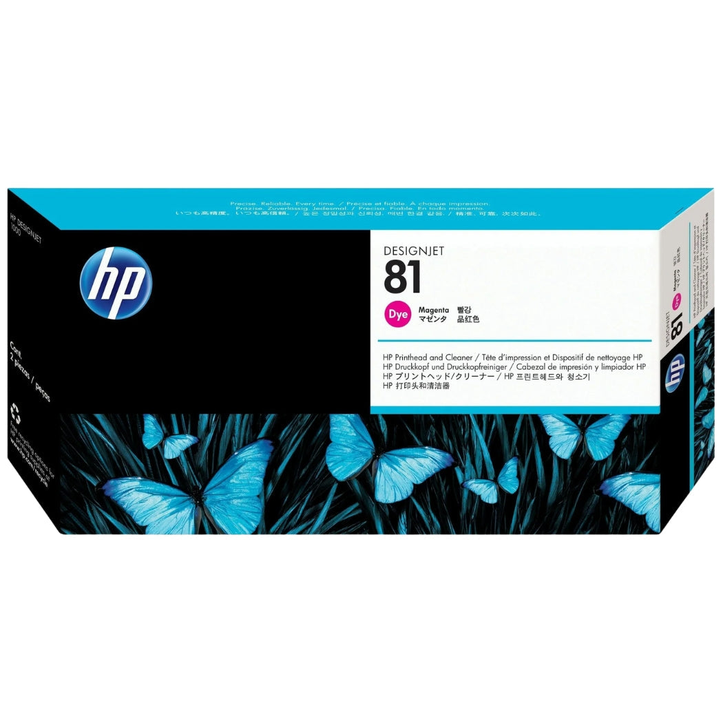 Genuine HP 81 Magenta Printhead ONLY DesignJet Ink Cartridge, C4952A
