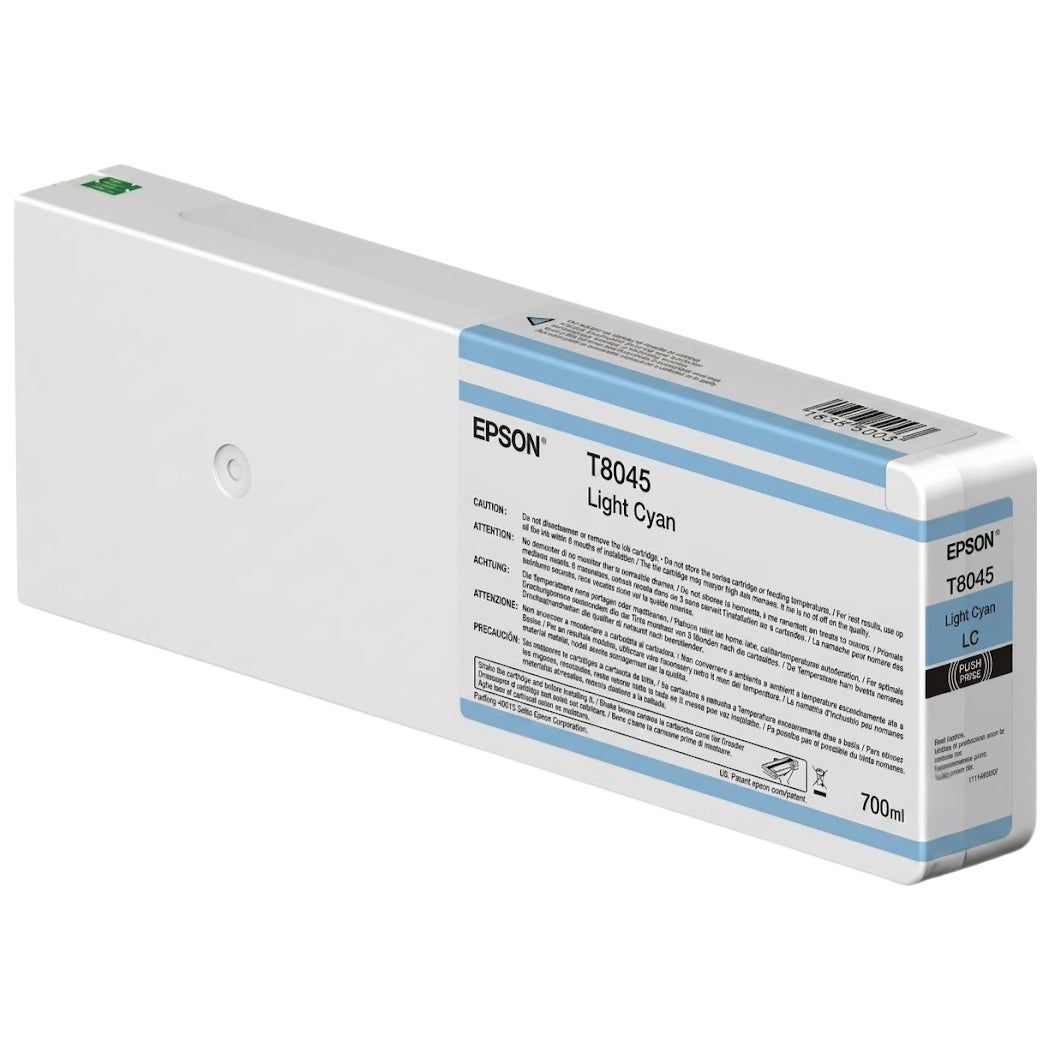 Epson (T8045) 700ml UltraChrome HD Light Cyan Ink Cartridge, T804500