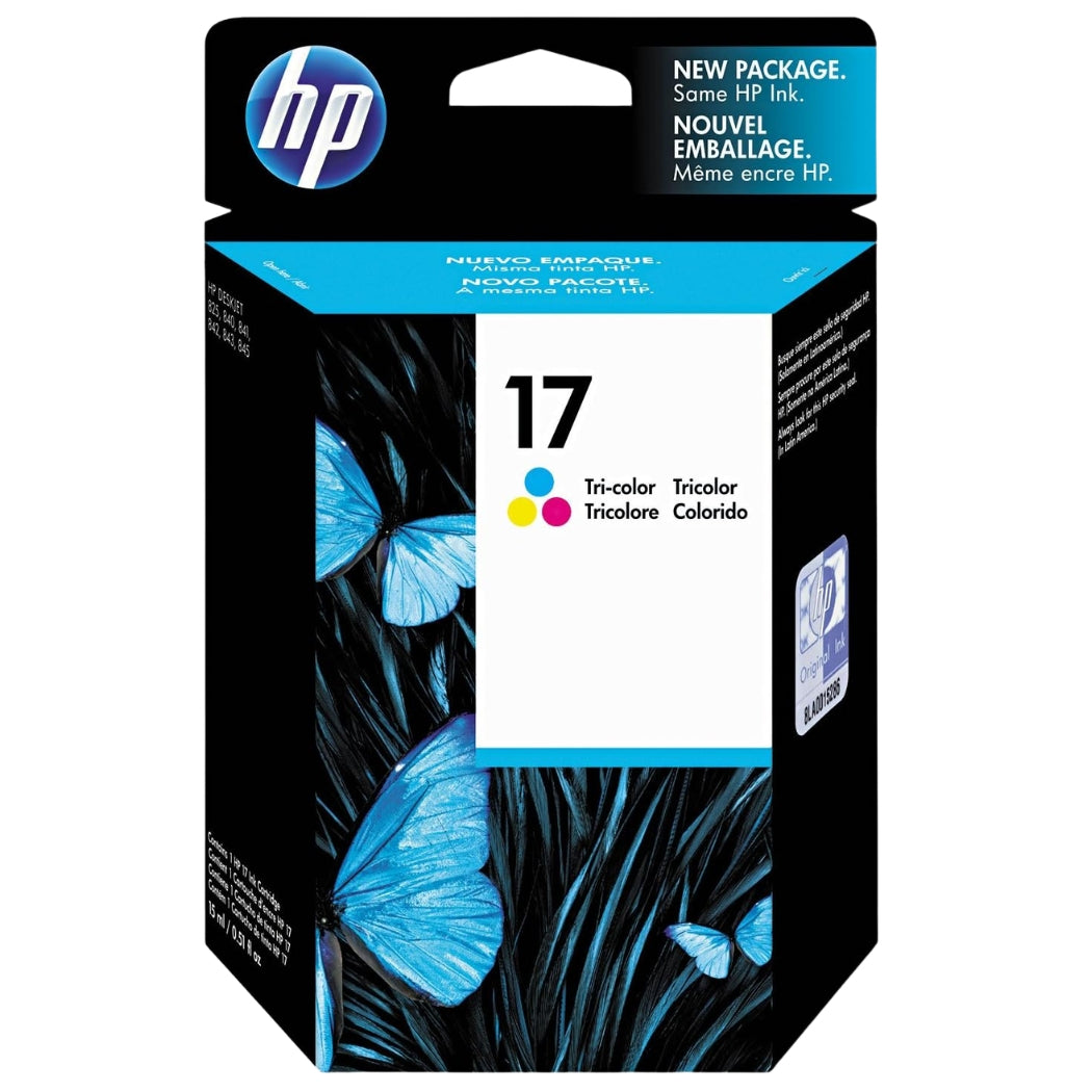 HP 17 (C6625A) Tri-Color Original Ink Cartridge