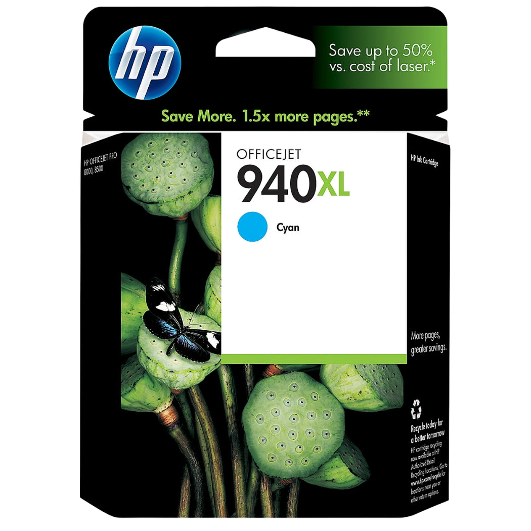 HP 940XL (C4907AN) Cyan High Yield Ink Cartridge