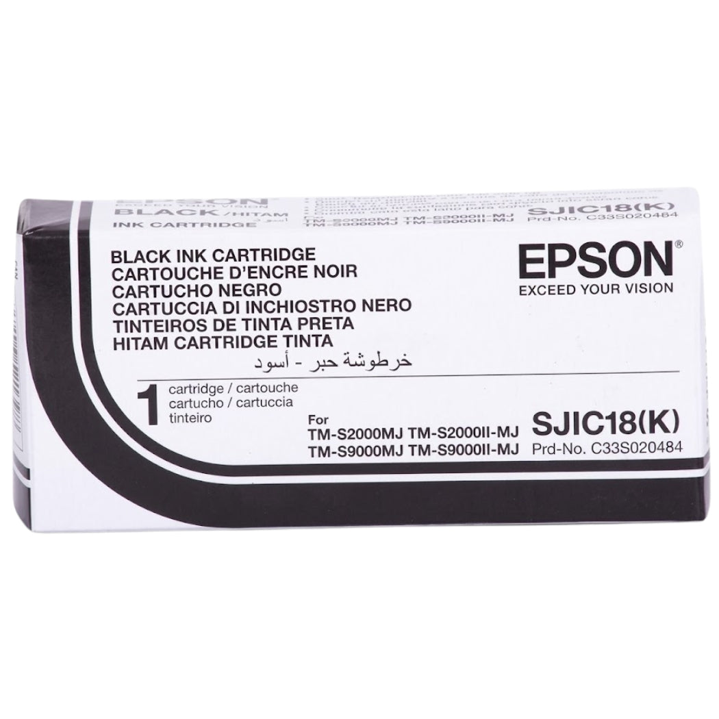 Genuine Epson SIJIC18(K) Black Ink Cartridge, C33S020484