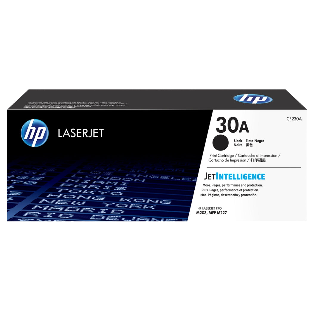 Genuine HP 30A Standard-Yield Black Laser Toner Cartridge, CF230A