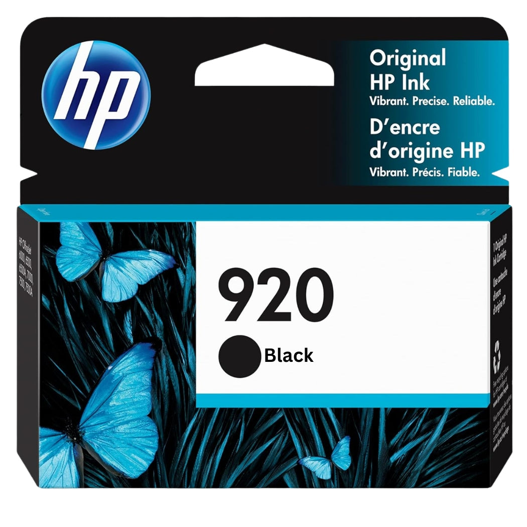 HP Genuine 920 (CD971AN) Black Ink Cartridges