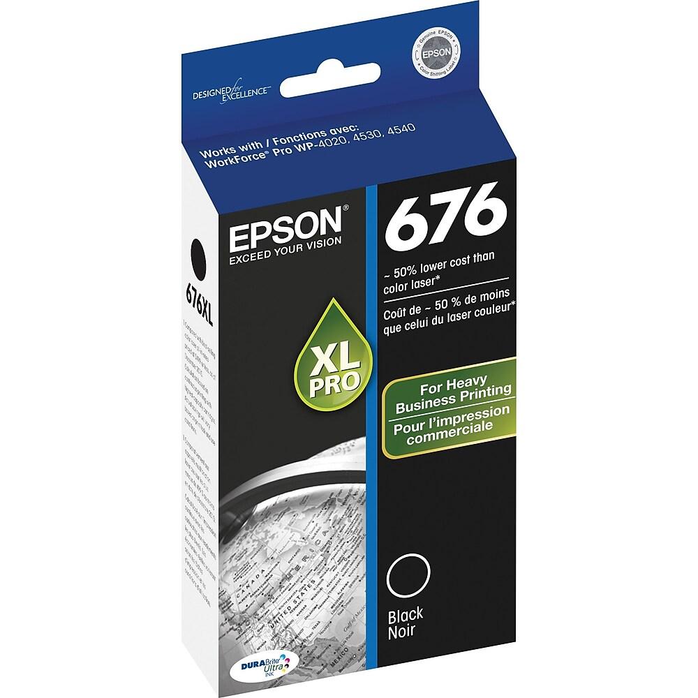 Original Epson 676XL High Yield Black Ink Cartridge