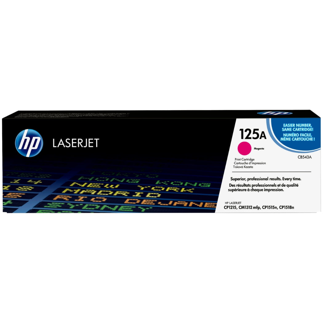 HP 125A High Yield Magenta LaserJet Toner Cartridge, CB543A