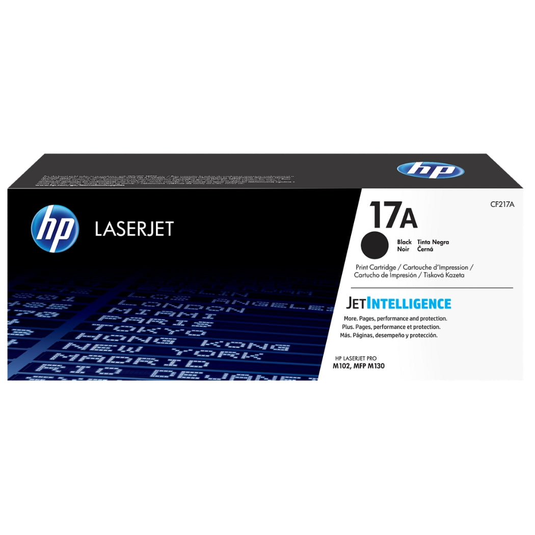 Genuine HP 17A Standard-Yield Black Laser Toner Cartridge, CF217A