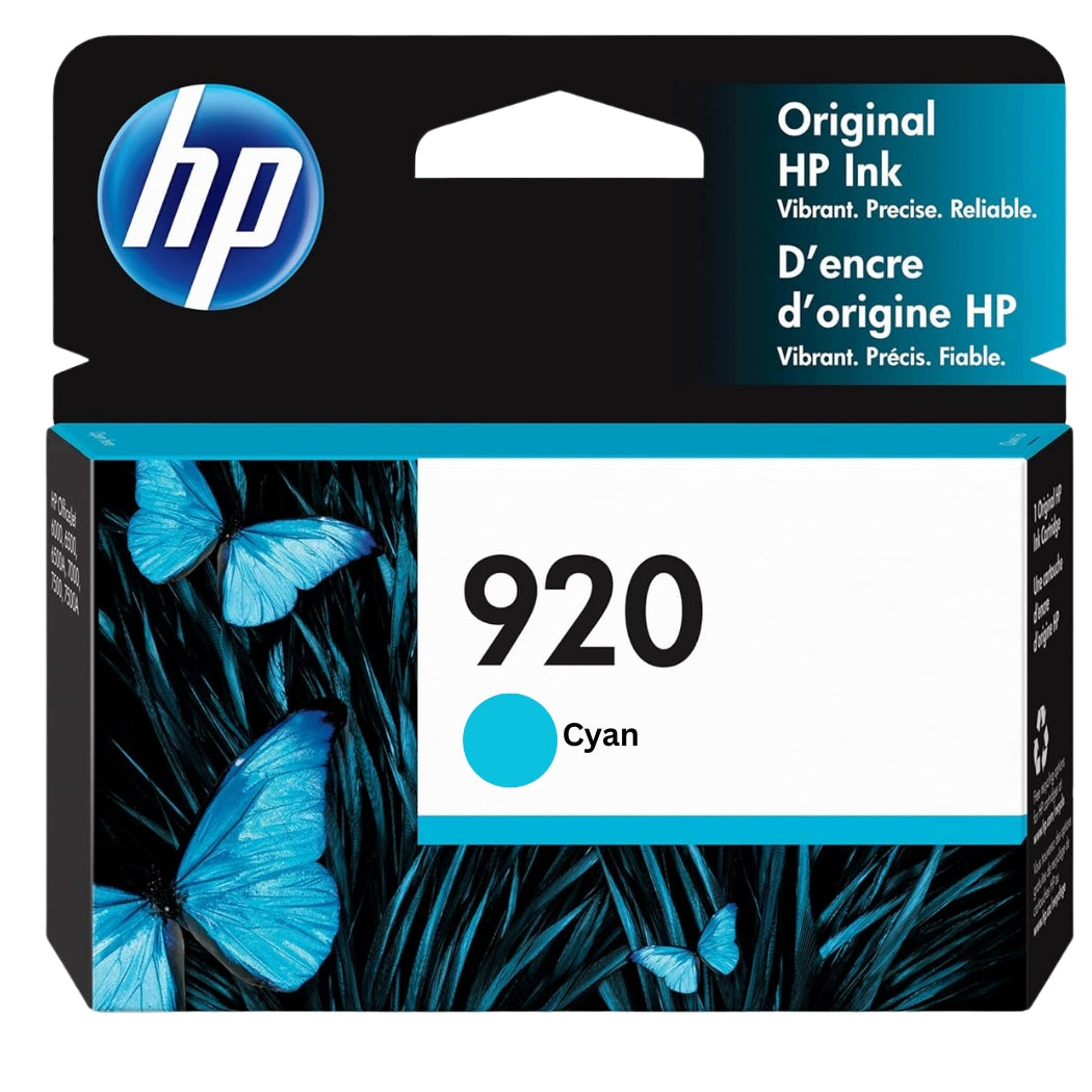 HP Genuine 920 (CH634AN) Cyan Ink Cartridge