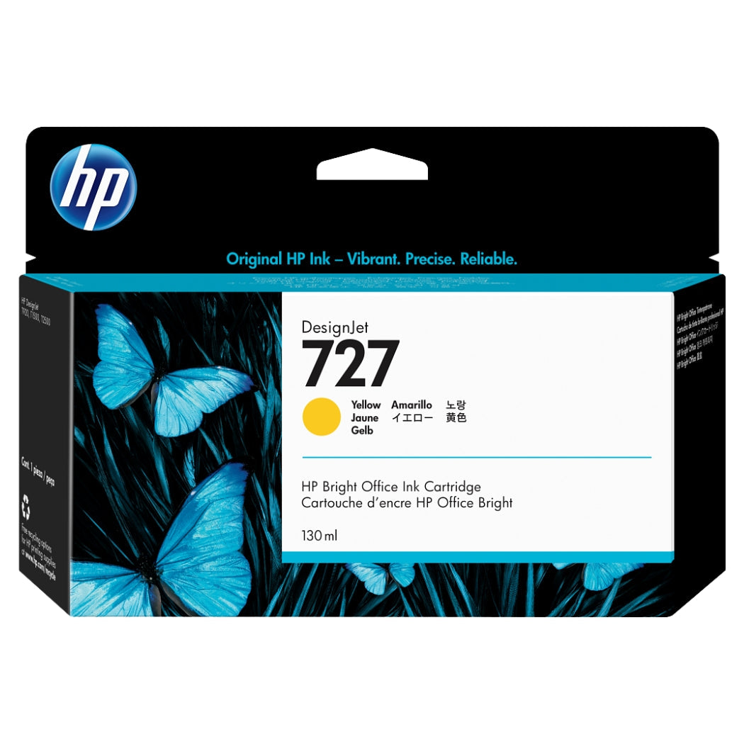 HP 727 130mL (B3P21A) Yellow Ink Cartridge