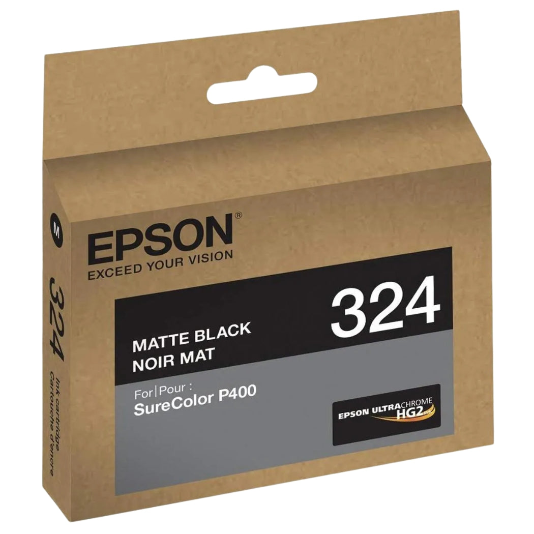Epson 324 Standard-Yield Matte Black UltraChrome HG2 Ink Cartridge, T324820