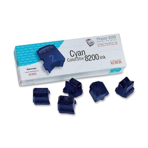 Original Xerox Phaser 8200 Standard Yield Cyan (016-2045-00) ColorStix Ink, 5/Box,