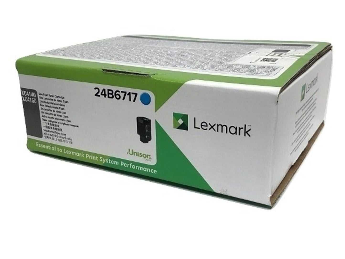 Original Lexmark XC4140 Standard Yield Cyan Toner Cartridge, 24B6717