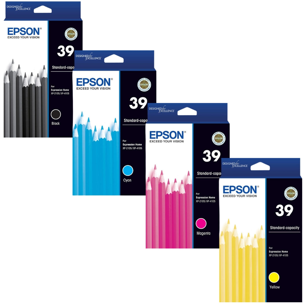 Original Epson 39 Standard Yield Tri-Color Ink Cartridge, EP39XLVP