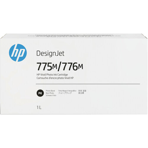 Genuine HP 775M/776M Photo Black DesignJet Ink Cartridge, 3WW80A
