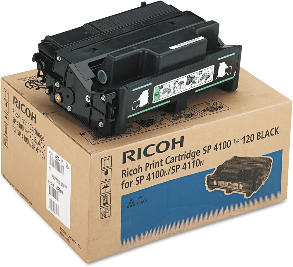 Origianl Ricoh SP 4100 TYPE 120 High Yield Black Toner Cartridge, 406997