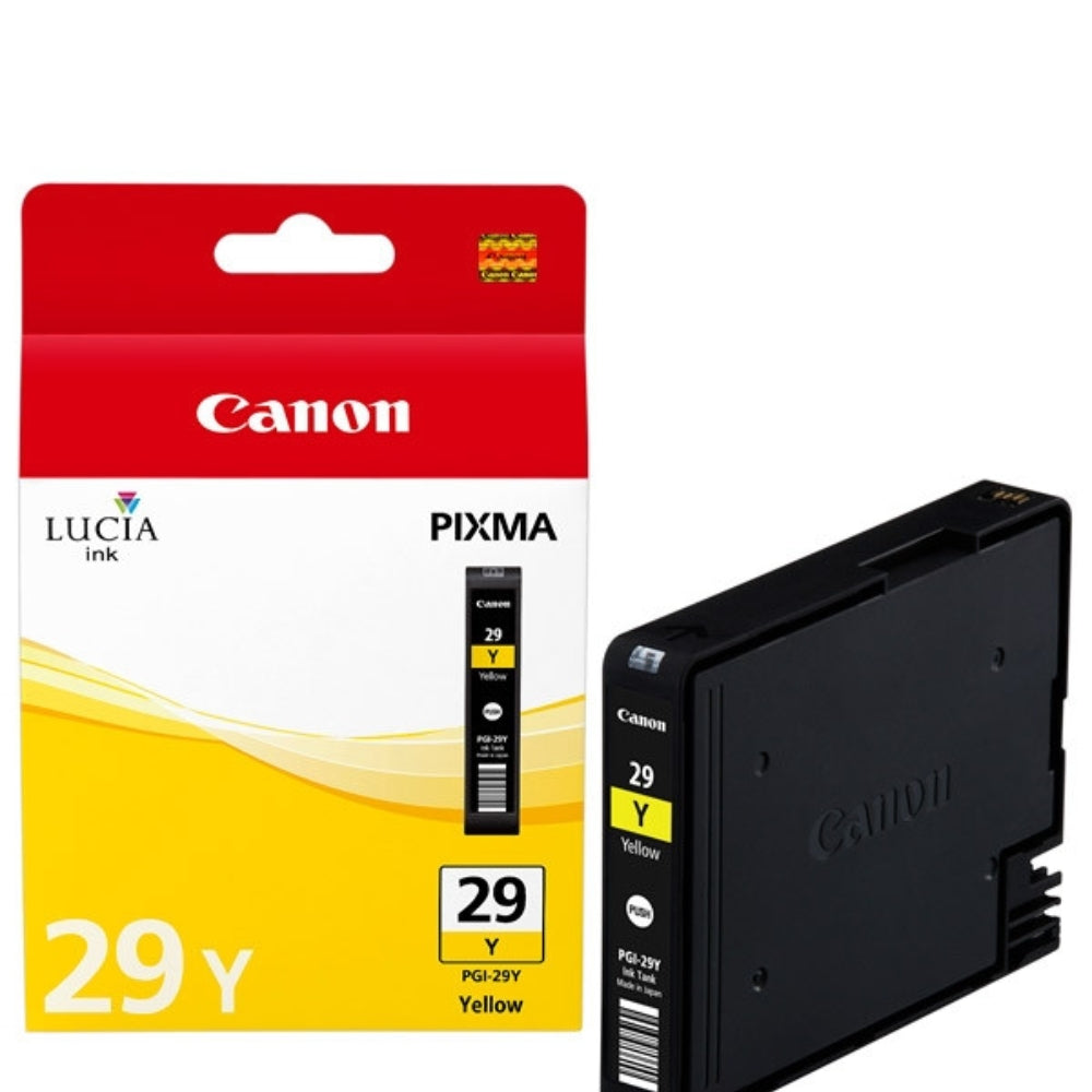 Original Canon PGI-29 Standard Yield Yellow Ink Cartridge, 4875B001