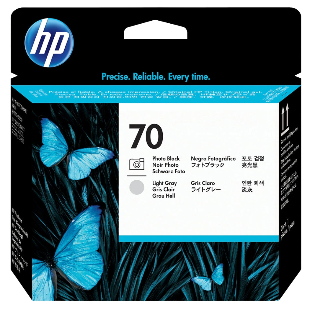HP 70 (C9407A) Photo Black and Light Gray DesignJet Printhead