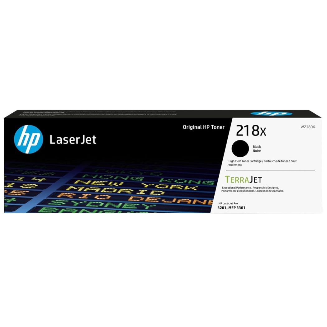 Original HP 218X High-Yield Black Toner Cartridge, W2180X