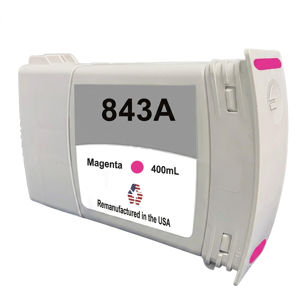 JIT Brand for HP 843A Magenta Remanufactured in the USA Ink Cartridge-C1Q59A