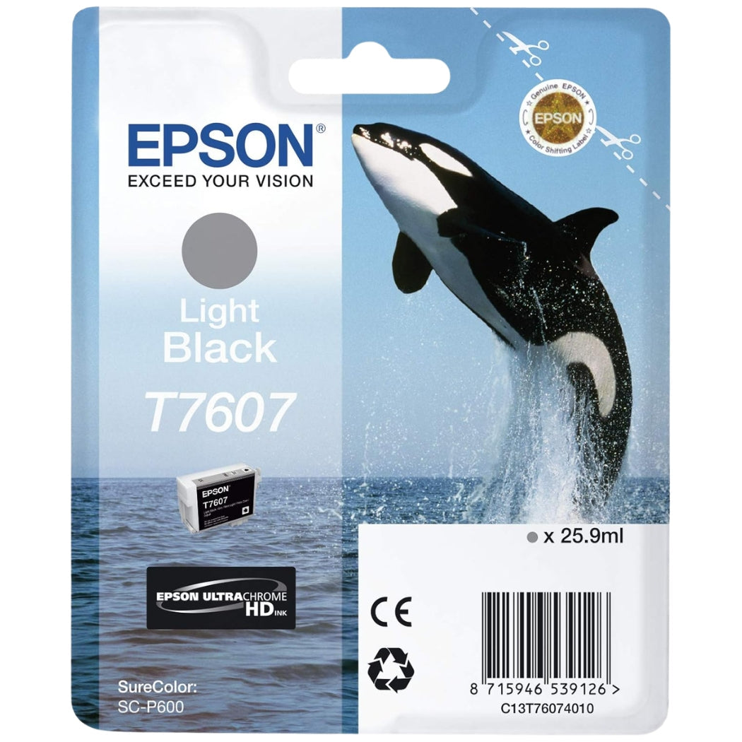 Epson Whale T7607 Light Black Ink Cartridge