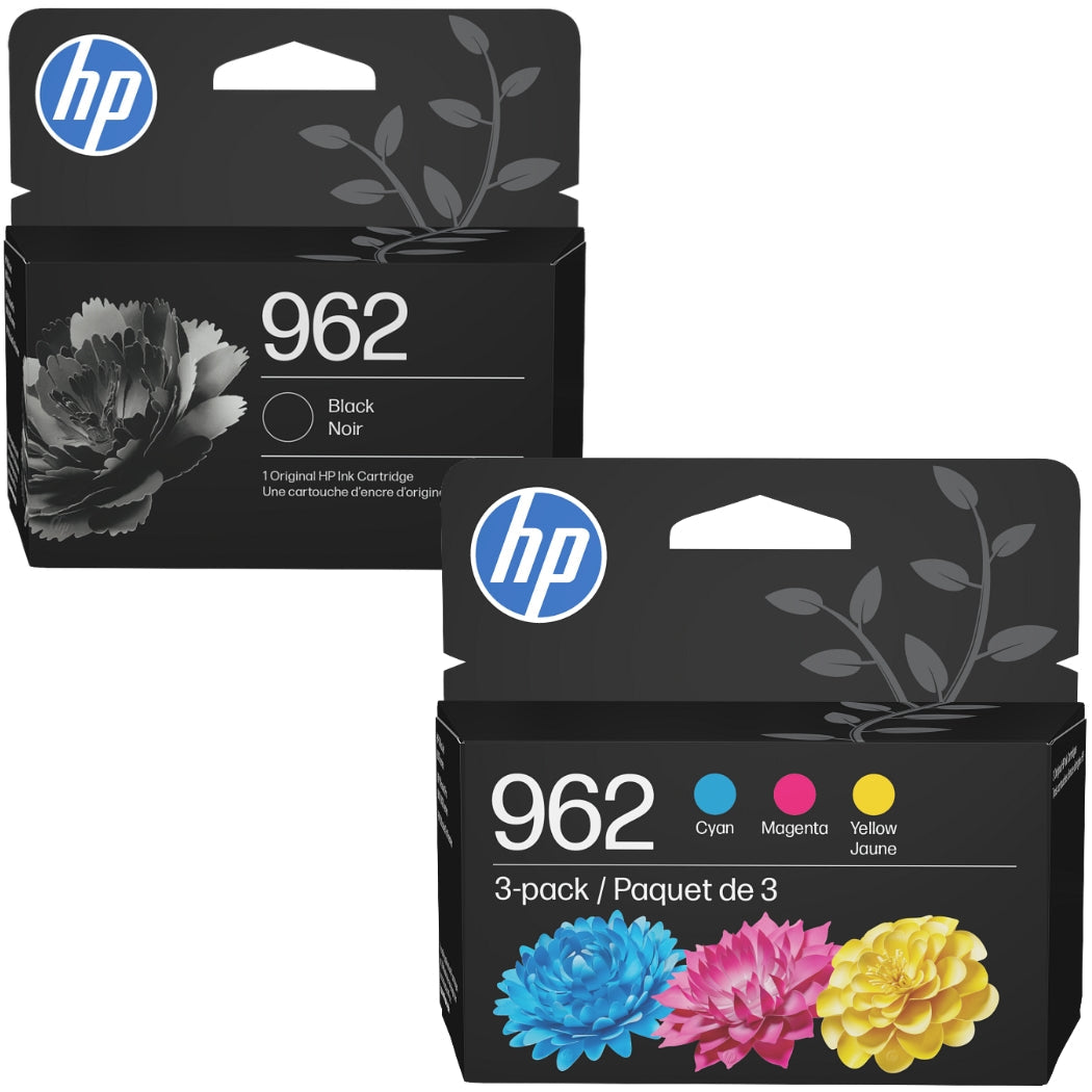 Original HP 962 Black, Cyan, Magenta, Yellow Ink Cartridge-4 Pack