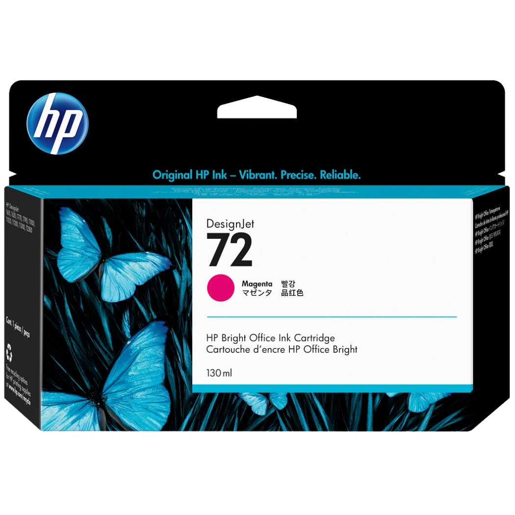 HP 72 130-ml (C9372A) Magenta DesignJet Ink Cartridge