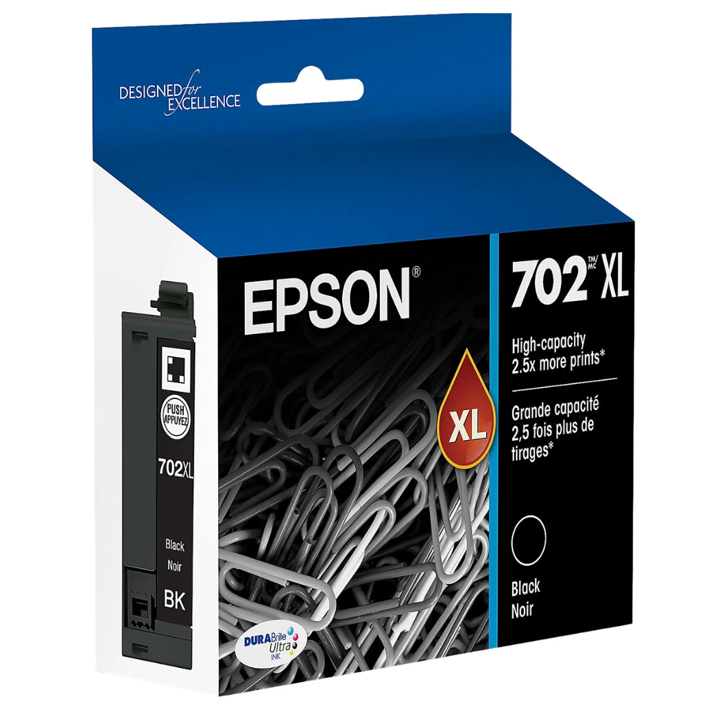 Epson T702XL Black High Yield ( T702XL120-S) Ink Cartridge