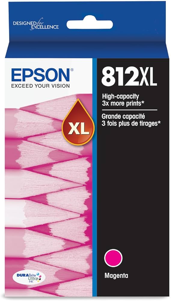 Original Epson T812XL High Yield Magenta Ink Cartridge (T812XL320-S)