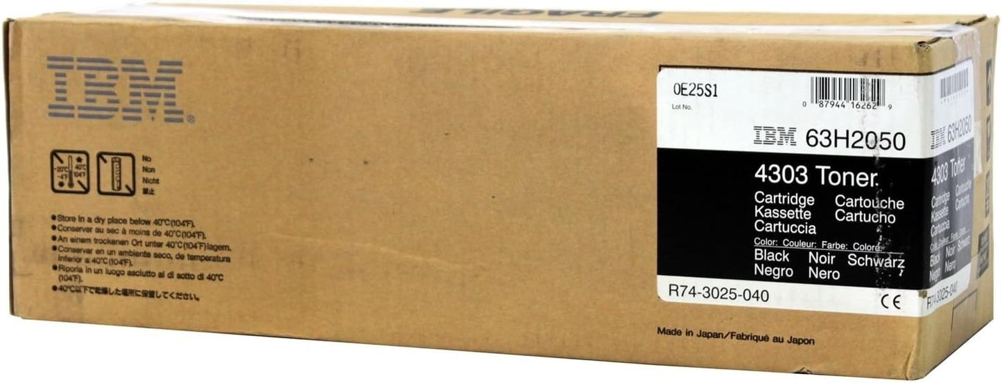 Genuine IBM 63H2050 Standard Yield Black Toner Cartridge