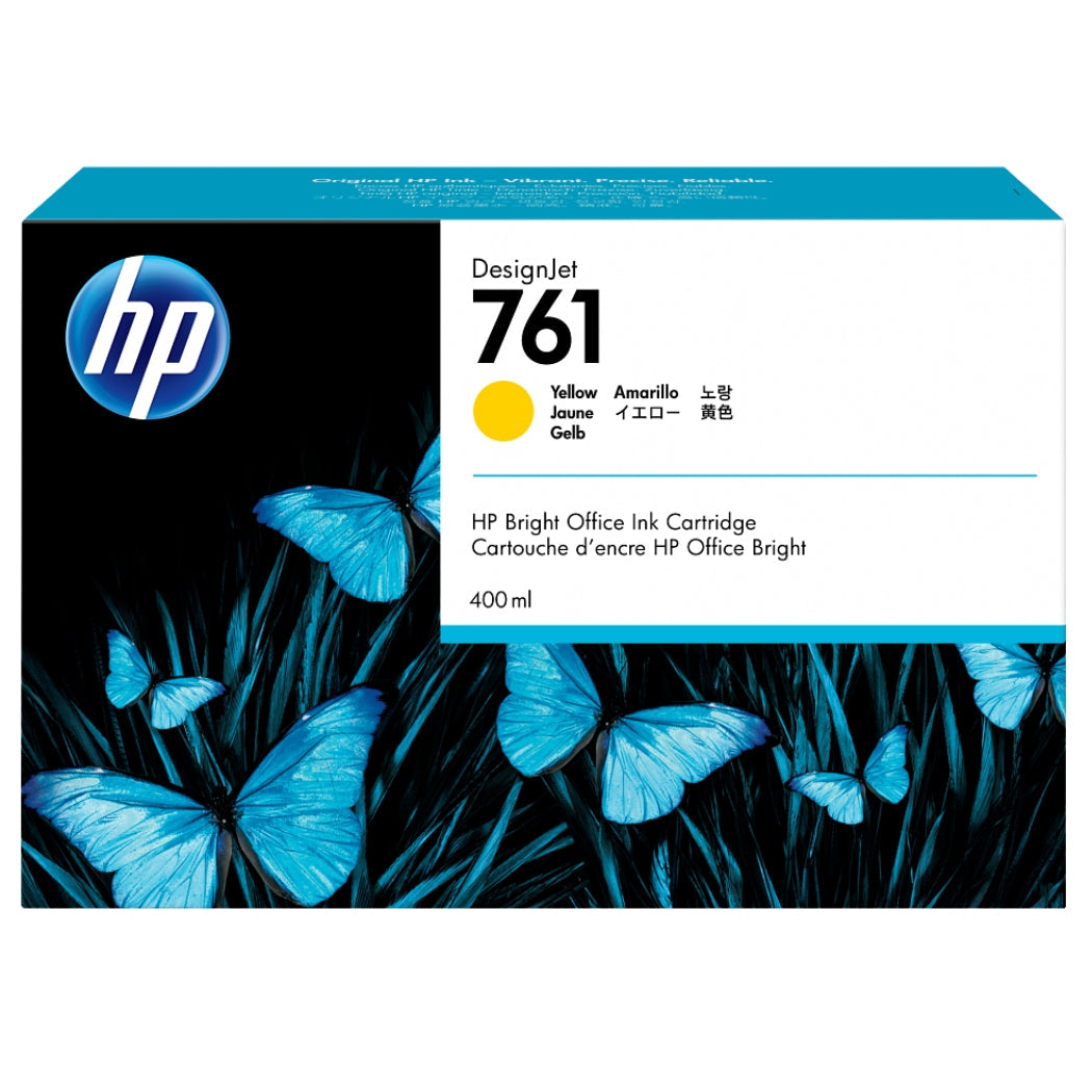 HP 761 400mL (CM992A) Yellow Ink Cartridge