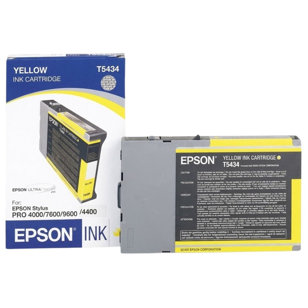 Epson T543 110ml Standard-Yield Yellow Ink Cartridge, T543400