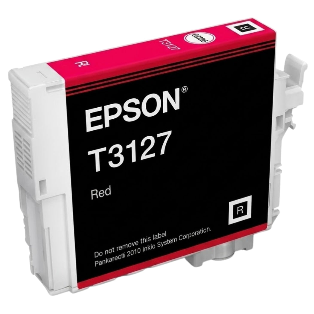 Genuine Epson T3127 Red UltraChrome Hi-Gloss2 Ink Cartridge, T312700