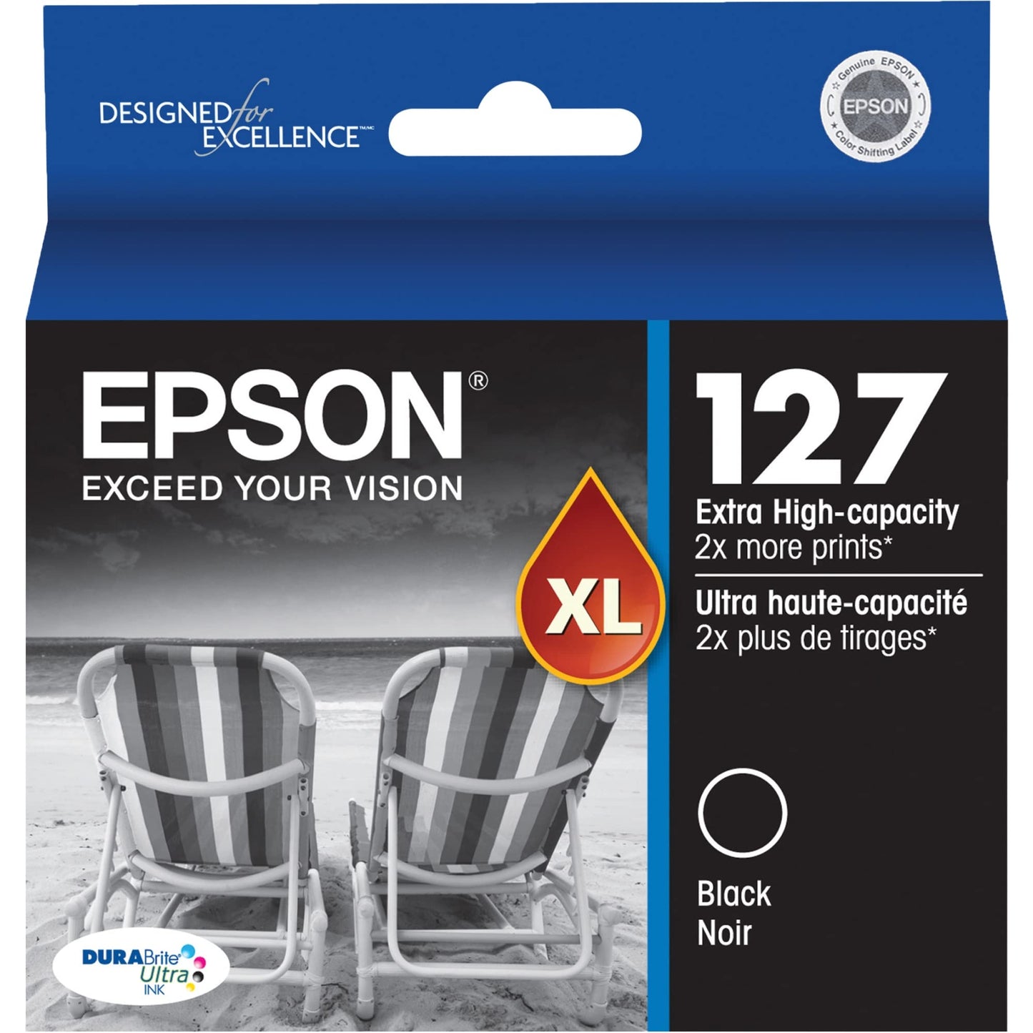 Original Epson 127 Extra High Yield Black ink cartridge