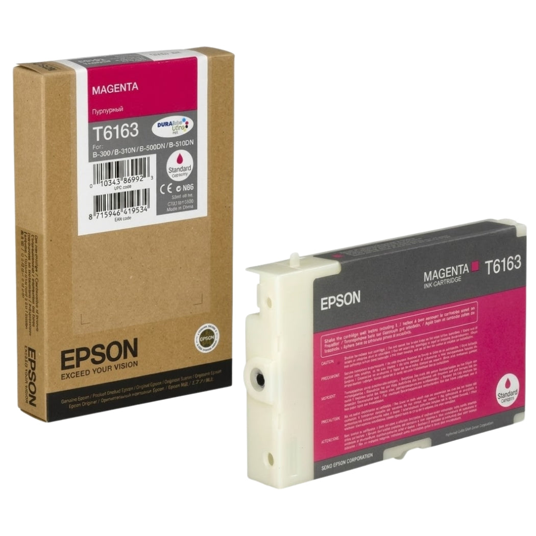 Genuine Epson T6163 110ml DURABrite Magenta Ink Cartridge, T616300