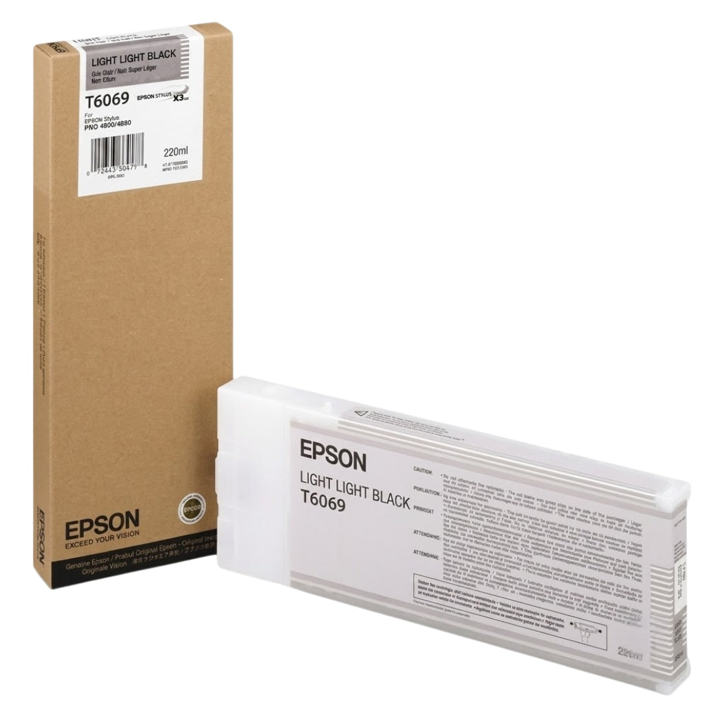 Epson (T6069) 220ml Light Light Black Ink Cartridge, T606900