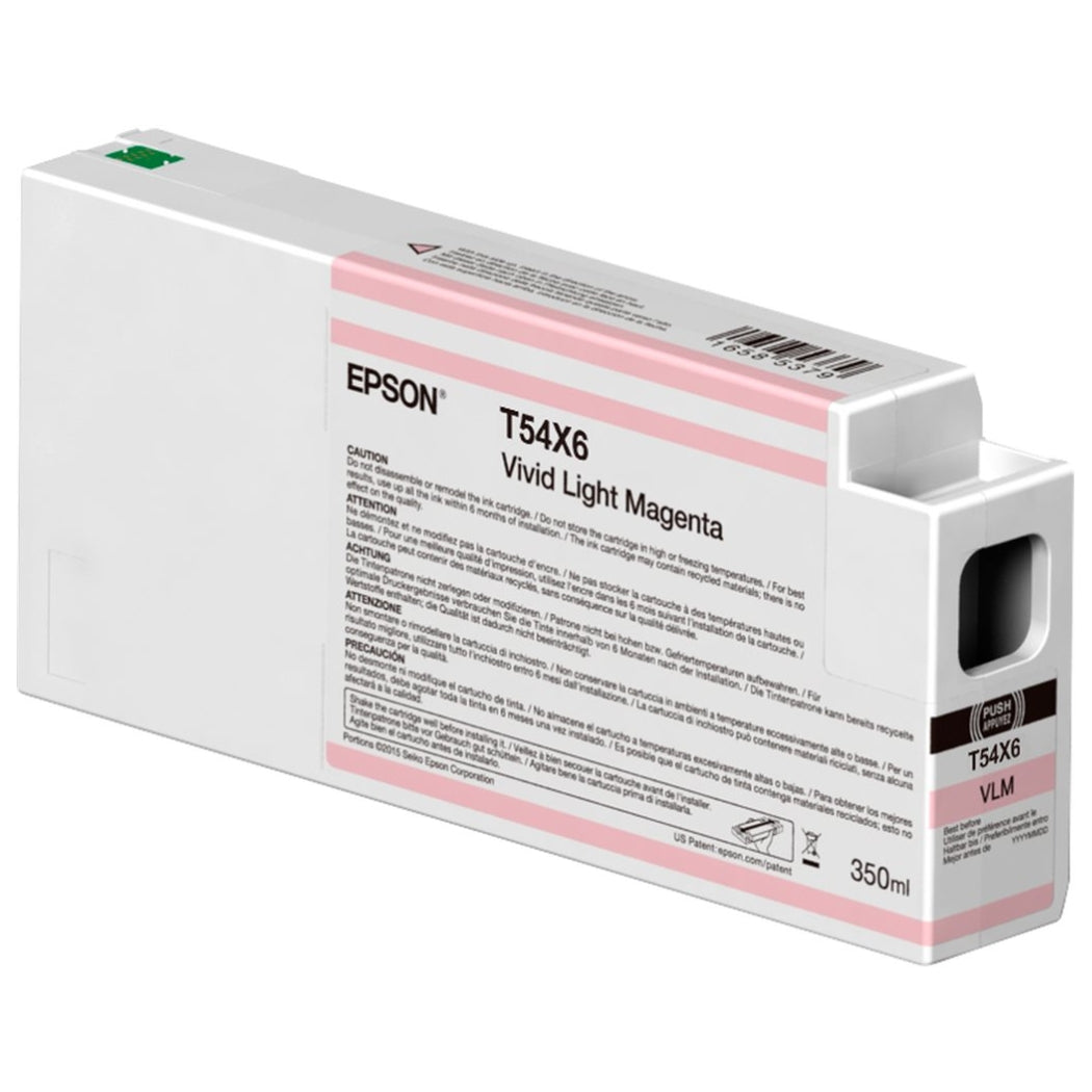 Original Epson T54X6 Standard Yield Vivid Light Magenta Ink Cartridge, C13T54X600 or C13T54X60N