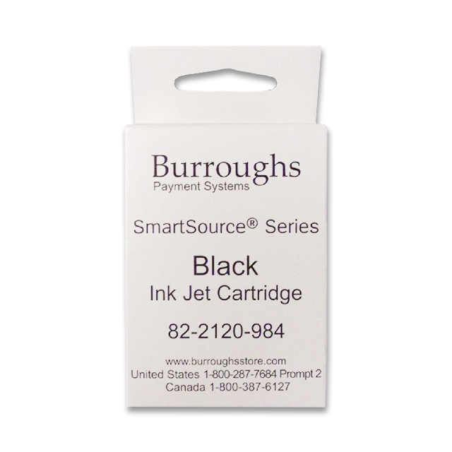 New Genuine Burroughs SmartSource Series Black Ink Cartridge 82-2120-984