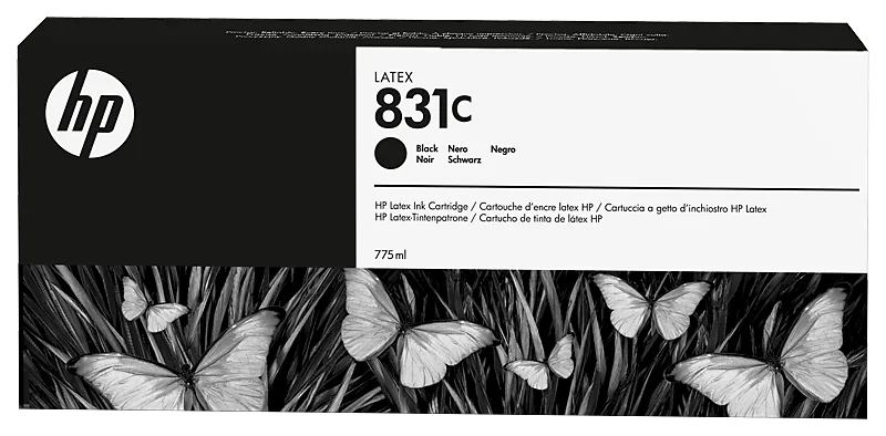 HP 831C 775-ml (CZ694A) Black Latex Ink Cartridge