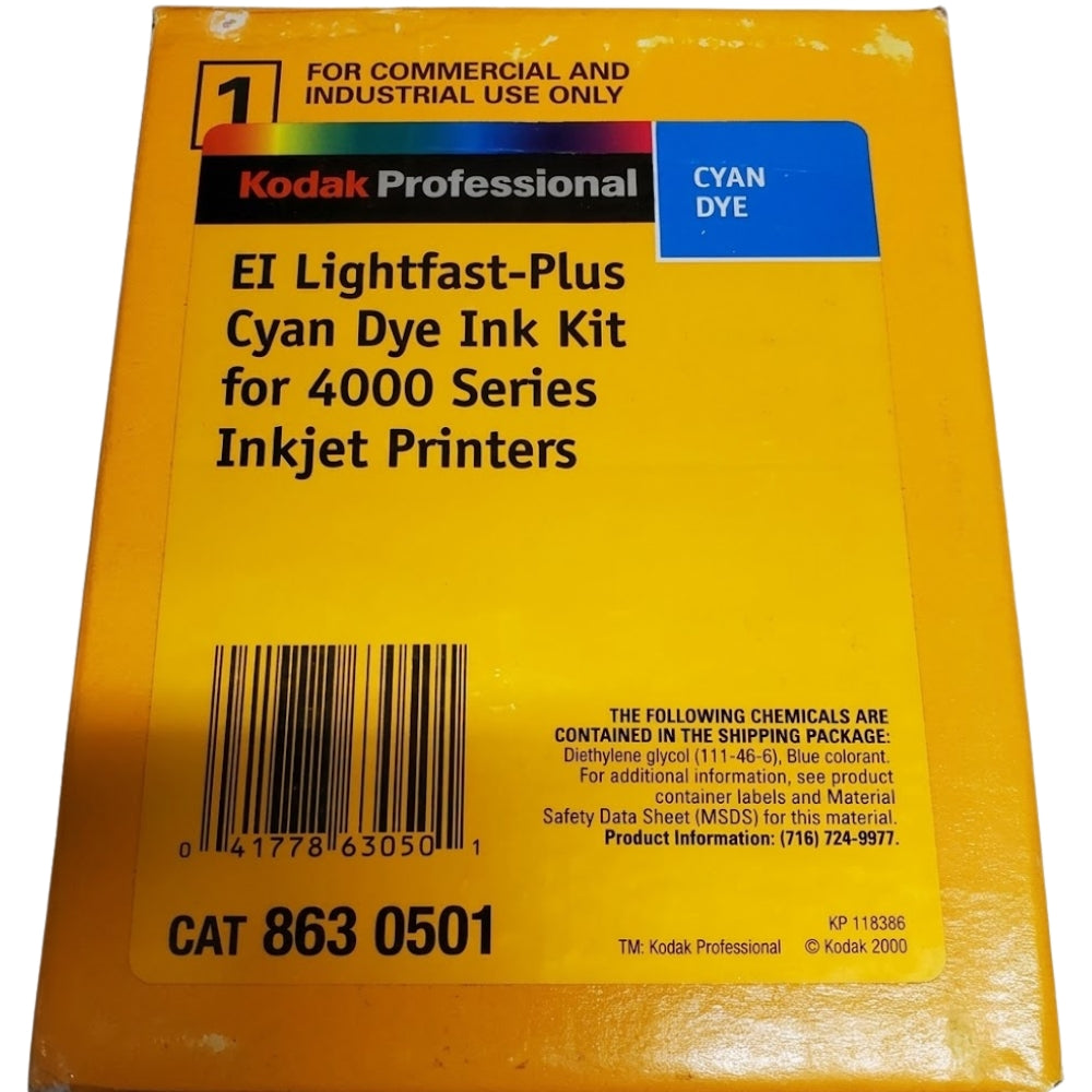 Original Kodak 8630501 High Yield Cyan Ink Kit