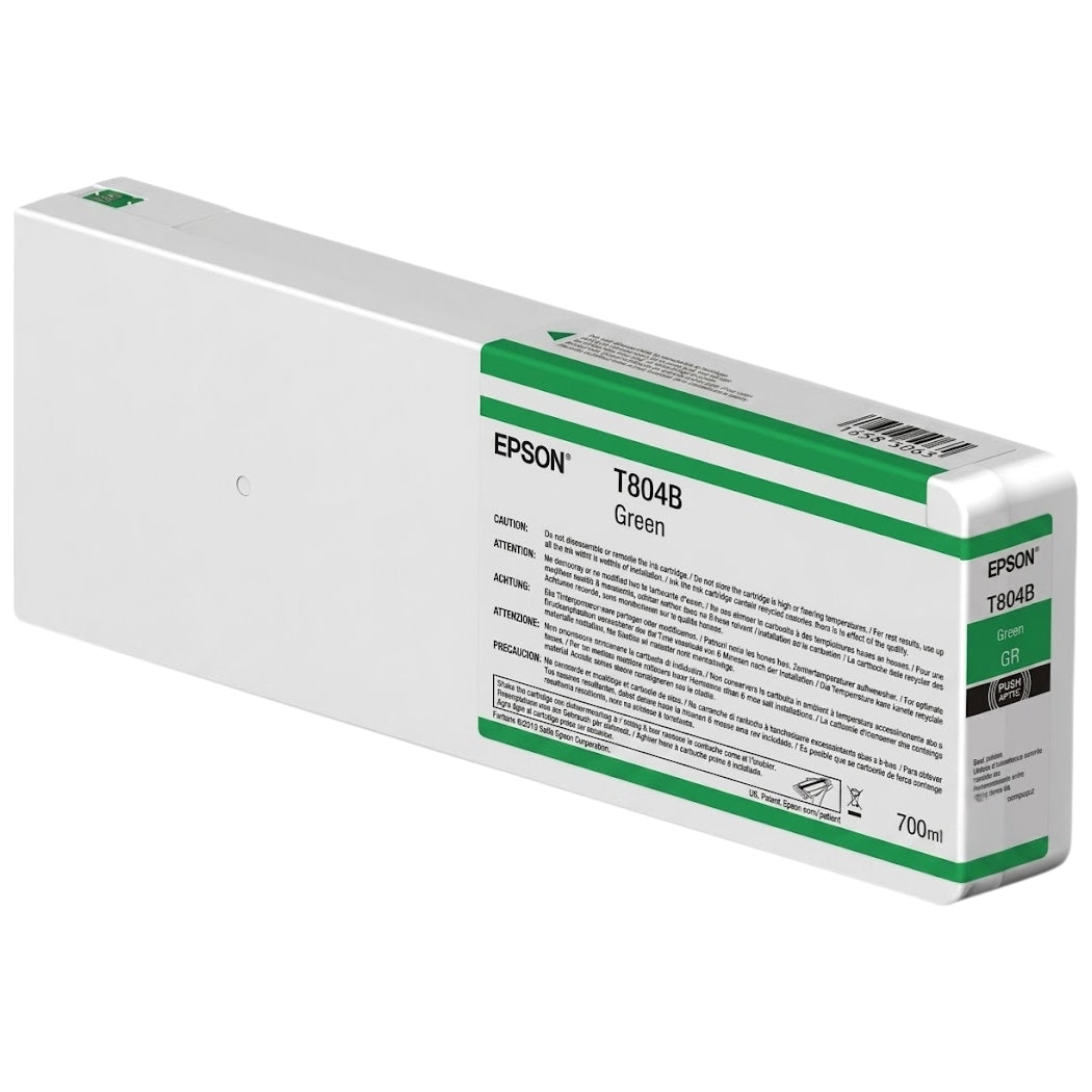 Genuine Epson 700ml UltraChrome HD Green Ink Cartridge, T804B00