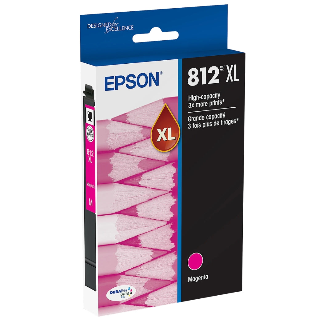 Epson T812XL Magenta High Yield Ink Cartridge (T812XL320-S)