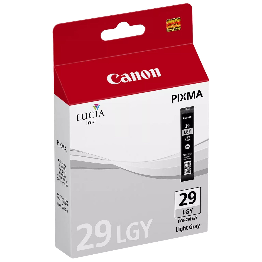 Original Canon PGI-29 Standard Yield Light Gray Ink Cartridge, 4872B001