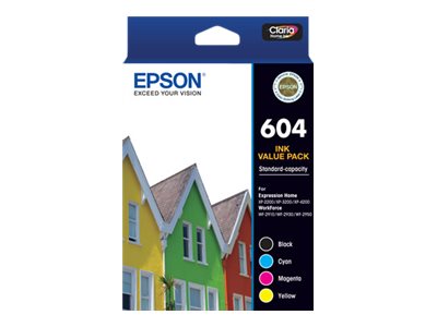 Original Epson 604 Standard Yield Tri-Color Ink Cartridge, C13T10G64010