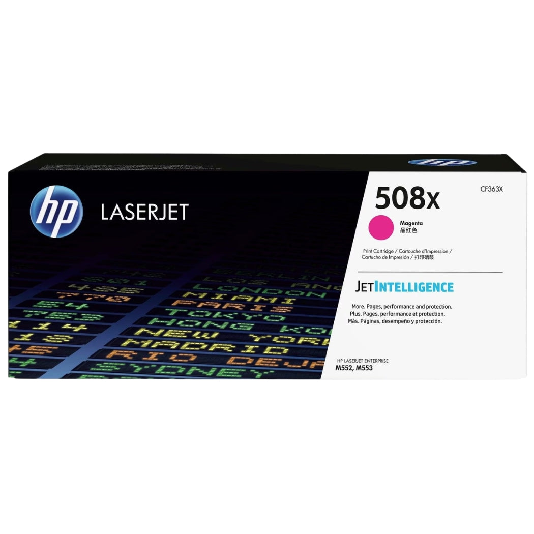 HP 508X High Yield Magenta LaserJet Toner Cartridge, CF363X